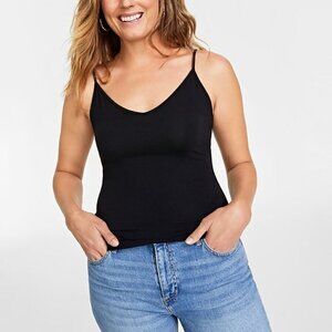 ON 34TH Women's Black Basic Stretchy Extra Long Camisole XS NWOT